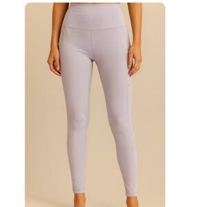 90 Degree Women’s Lavender Purple Leggings with Side Pockets, size Large